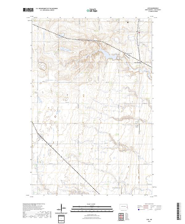 Ayr, ND — USGS 7.5-minute topo (2024)