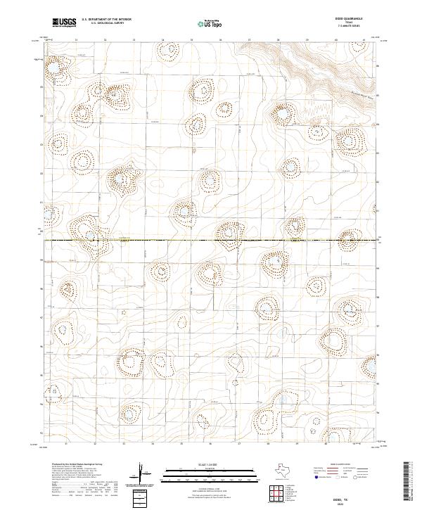Dodd, TX — USGS 7.5-minute topo (2022)