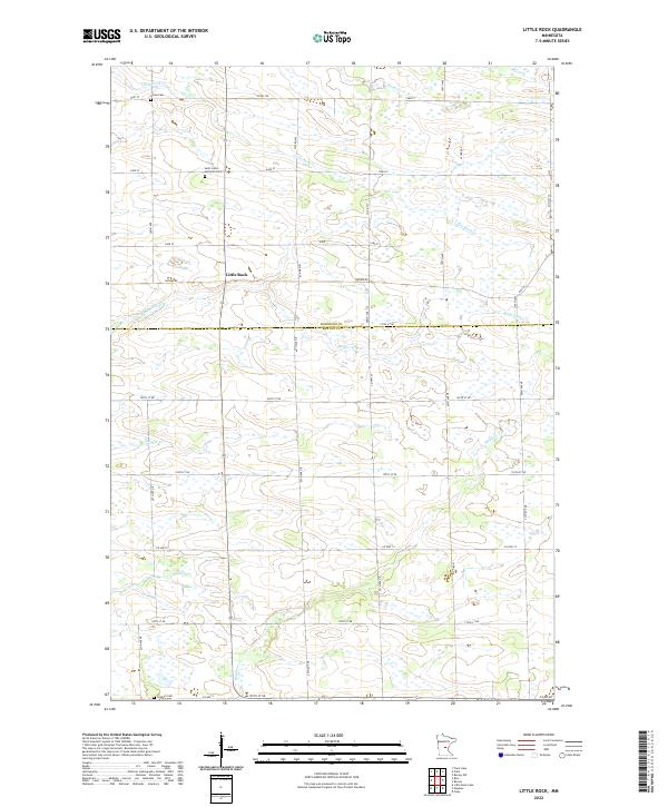 Little Rock, MN — USGS 7.5-minute topo (2022)