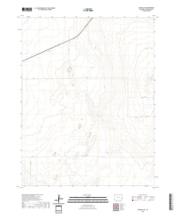 Haswell NE, CO — USGS 7.5-minute topo (2022)