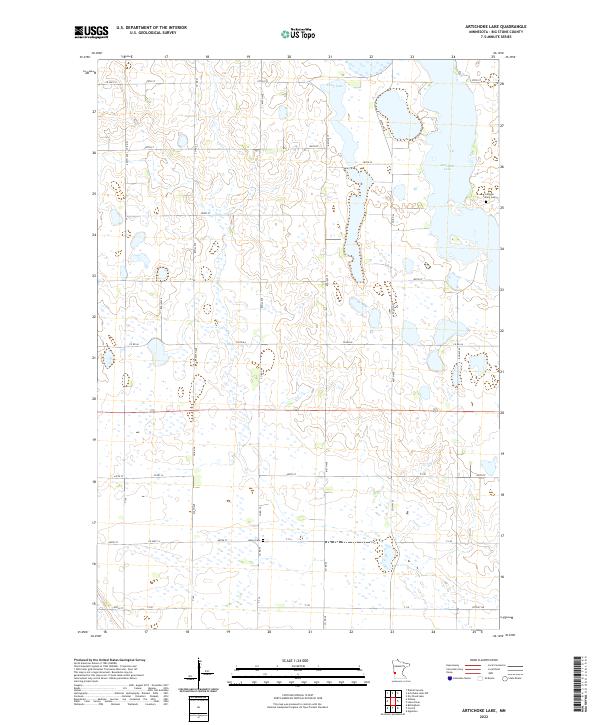 Artichoke Lake, MN — USGS 7.5-minute topo (2022)