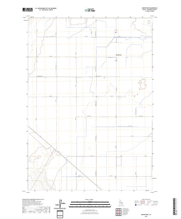 Monteview, ID — USGS 7.5-minute topo (2023)