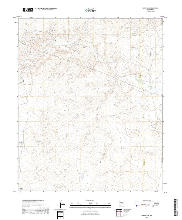 North Lake, NM — USGS 7.5-minute topo (2023)