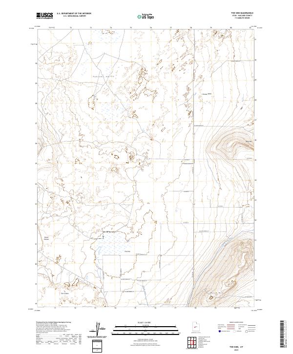The Sink, UT — USGS 7.5-minute topo (2023)