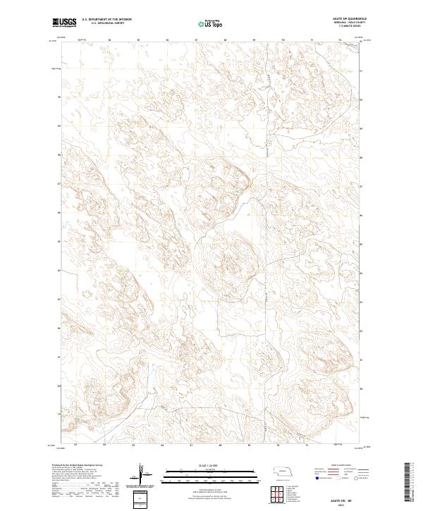 Agate SW, NE — USGS 7.5-minute topo (2021)