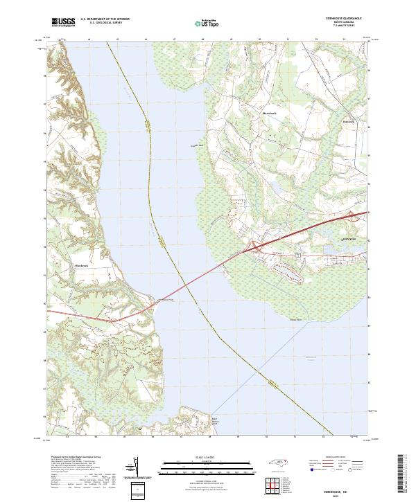 Edenhouse, NC — USGS 7.5-minute topo (2022)