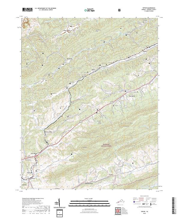 Tiptop, VA — USGS 7.5-minute topo (2022)