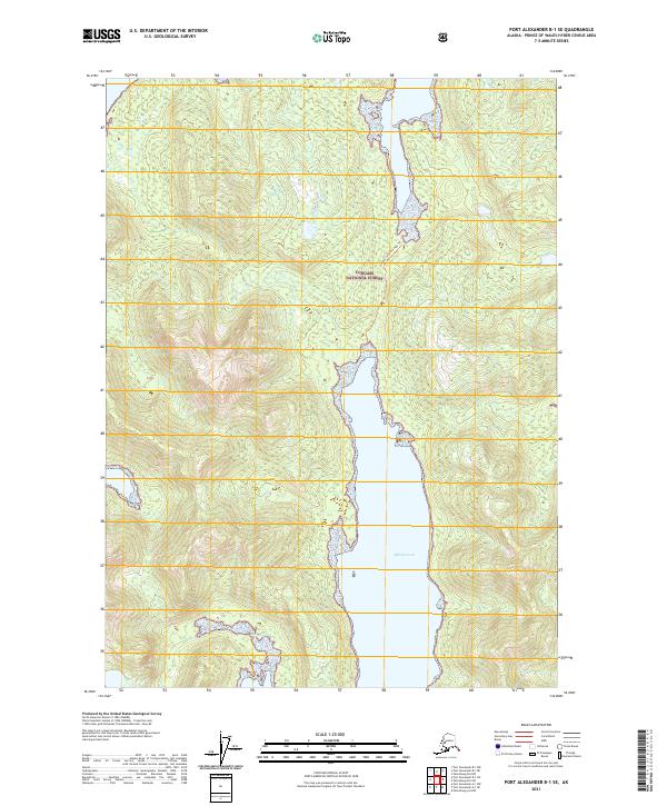 Port Alexander B-1 SE, AK — USGS 7.5-minute topo (2021)