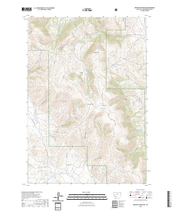 Graphite Mountain, MT — USGS 7.5-minute topo (2024)