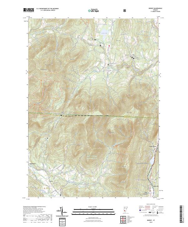 Dorset, VT — USGS 7.5-minute topo (2024)
