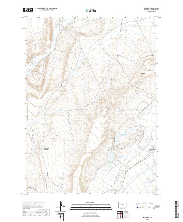 McFadden, WY — USGS 7.5-minute topo (2021)