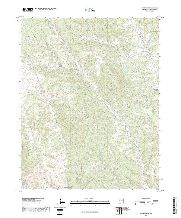 House Canyon, NM — USGS 7.5-minute topo (2023)
