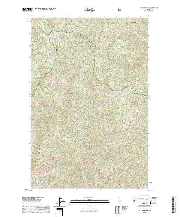 Pole Mountain, ID — USGS 7.5-minute topo (2024)
