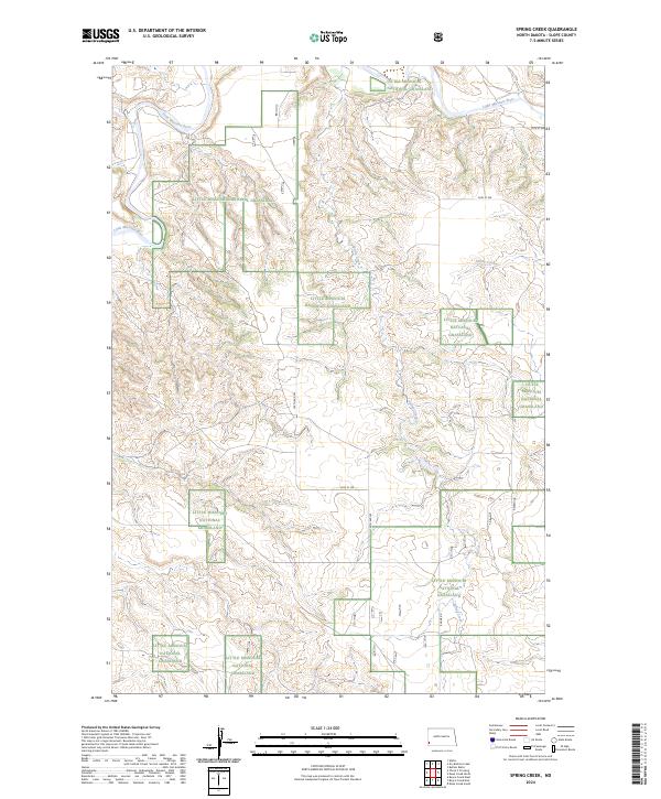 Spring Creek, ND — USGS 7.5-minute topo (2024)
