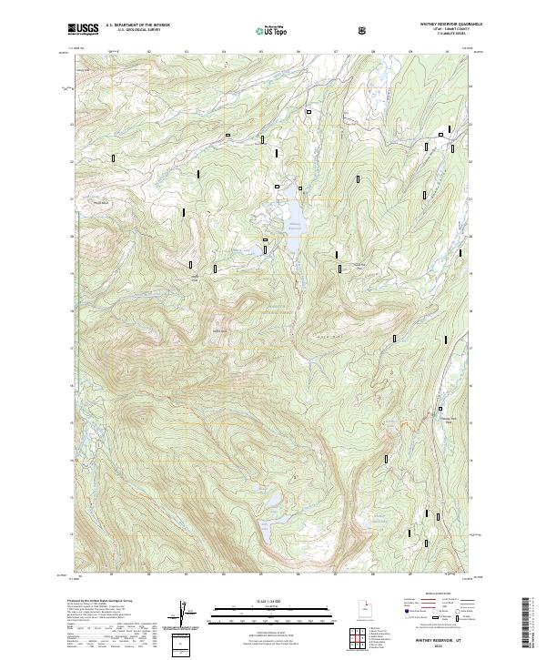 Whitney Reservoir, UT — USGS 7.5-minute topo (2023)
