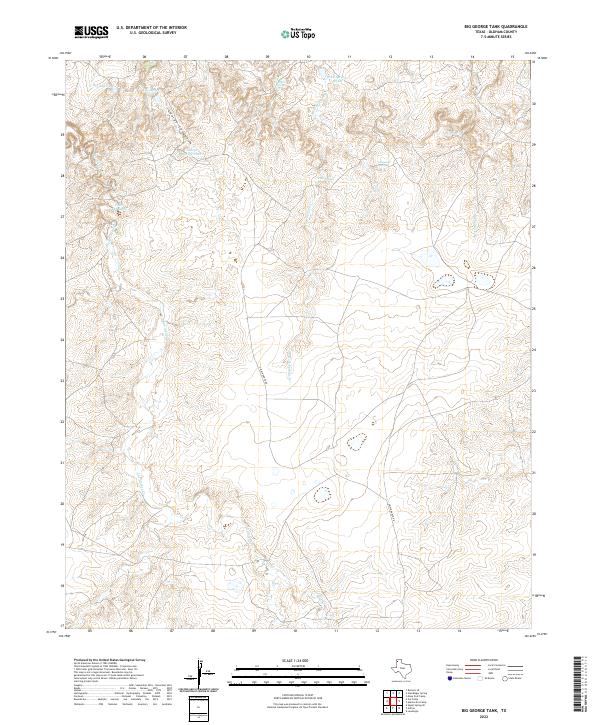 Big George Tank, TX — USGS 7.5-minute topo (2022)