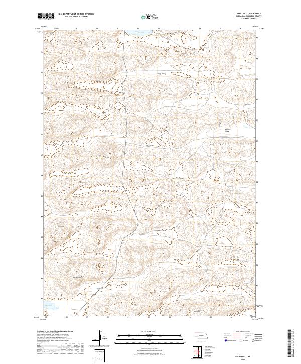 Argo Hill, NE — USGS 7.5-minute topo (2021)
