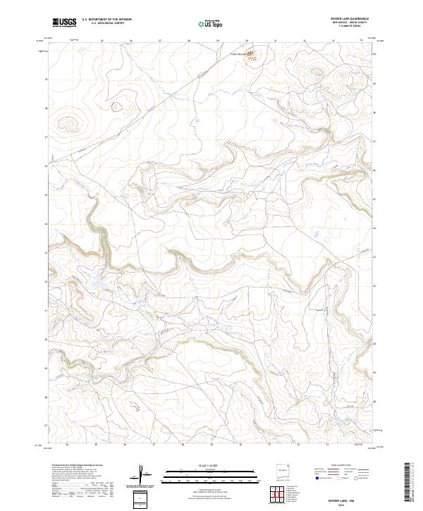 Snyder Lake, NM — USGS 7.5-minute topo (2023)