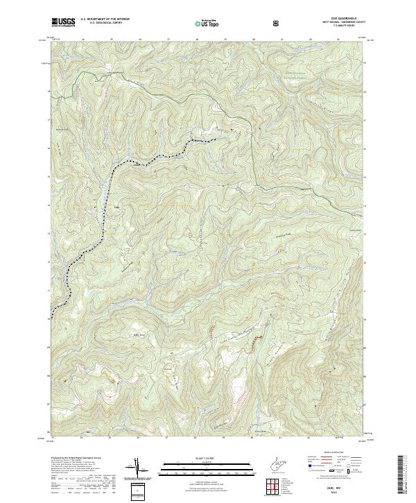 Duo, WV — USGS 7.5-minute topo (2023)