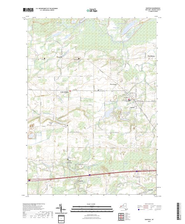 Oakfield, NY — USGS 7.5-minute topo (2023)