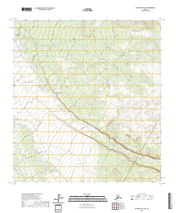 Talkeetna D-6 NW, AK — USGS 7.5-minute topo (2024)