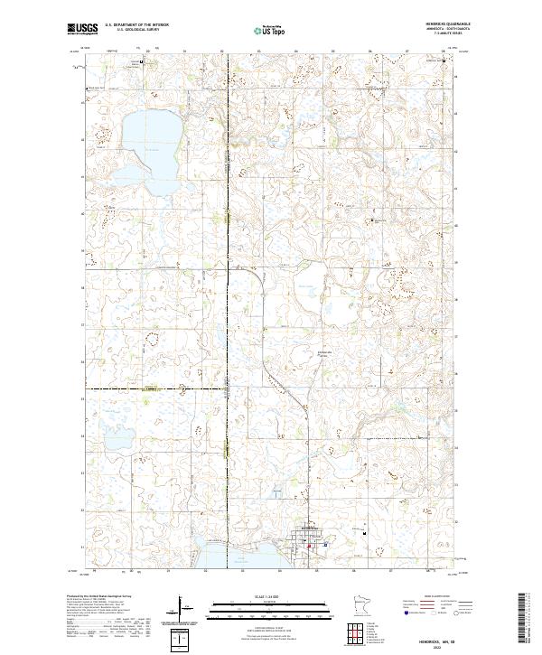 Hendricks, MN-SD — USGS 7.5-minute topo (2022)