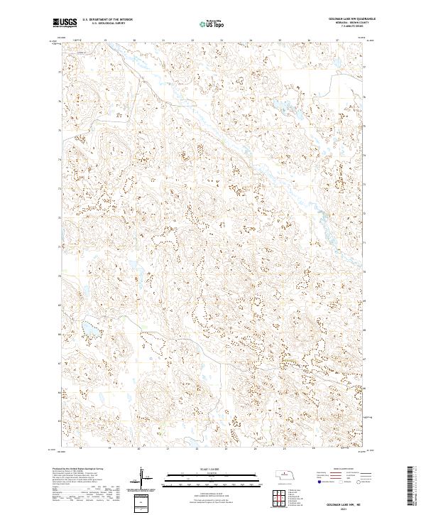 Goldman Lake NW, NE — USGS 7.5-minute topo (2021)