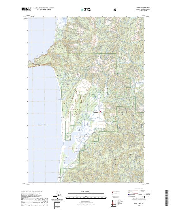 Sand Lake, OR — USGS 7.5-minute topo (2024)