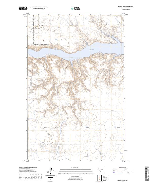 Denson Ranch, MT — USGS 7.5-minute topo (2024)