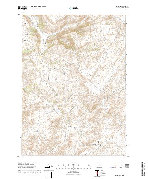 Sheep Creek, WY — USGS 7.5-minute topo (2021)