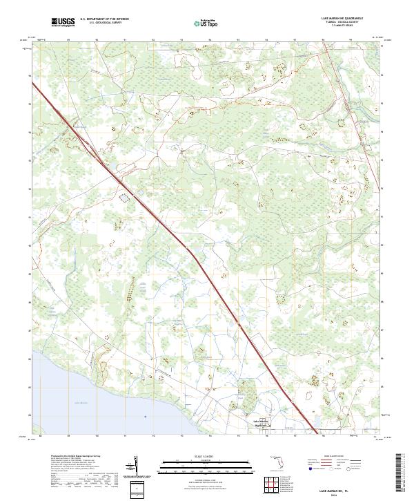 Lake Marian NE, FL — USGS 7.5-minute topo (2024)