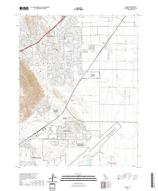 Elmira, CA — USGS 7.5-minute topo (2022)