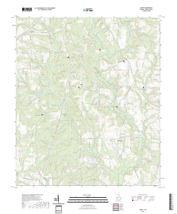 Tempy, GA — USGS 7.5-minute topo (2024)
