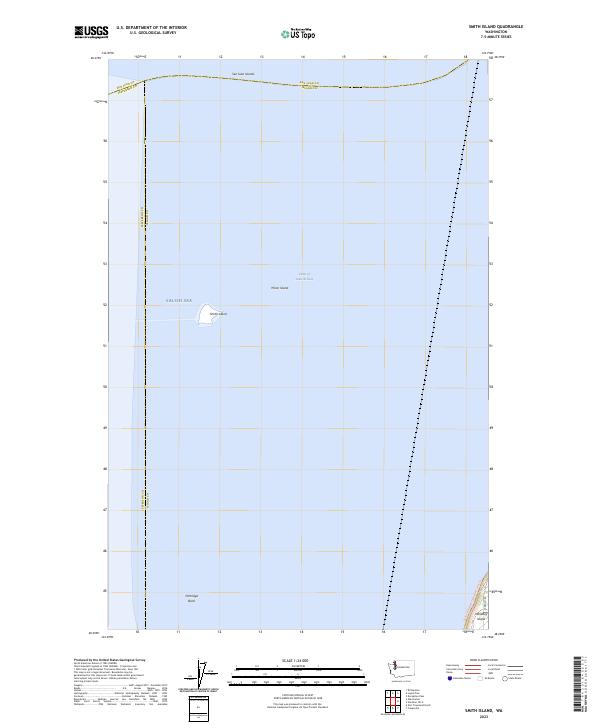 Smith Island, WA — USGS 7.5-minute topo (2023)