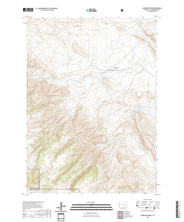 Maneater Creek, WY — USGS 7.5-minute topo (2021)