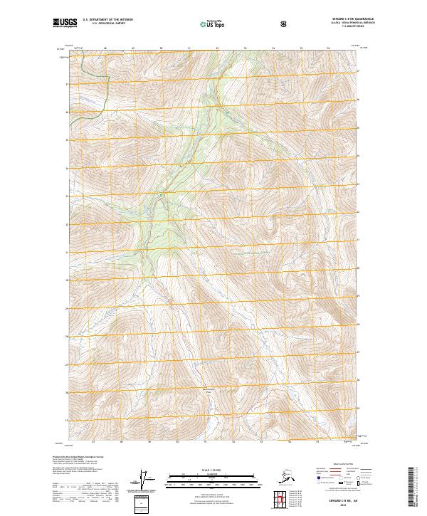 Seward C-8 NE, AK — USGS 7.5-minute topo (2023)
