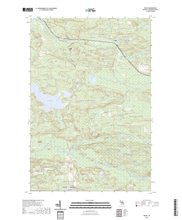 Ralph, MI — USGS 7.5-minute topo (2023)