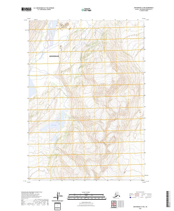 Anchorage A-5 NE, AK — USGS 7.5-minute topo (2023)