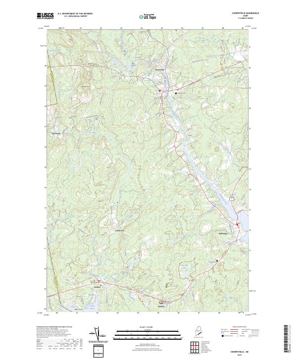 Cherryfield, ME — USGS 7.5-minute topo (2024)