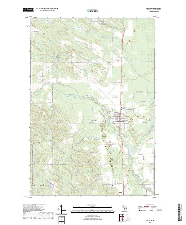 Pellston, MI — USGS 7.5-minute topo (2023)