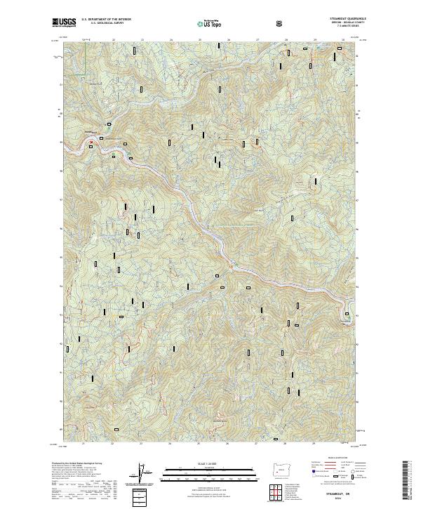 Steamboat, OR — USGS 7.5-minute topo (2024)