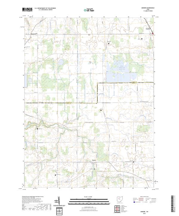 Meeker, OH — USGS 7.5-minute topo (2023)