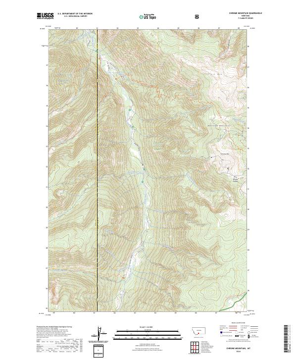 Chrome Mountain, MT — USGS 7.5-minute topo (2024)