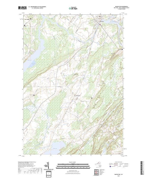 Heuvelton, NY — USGS 7.5-minute topo (2023)
