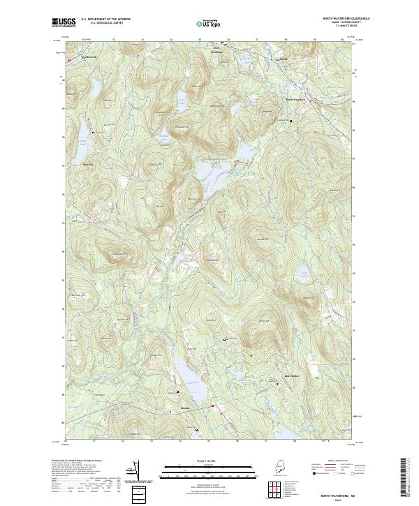 North Waterford, ME — USGS 7.5-minute topo (2024)