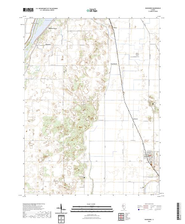 Kilbourne, IL — USGS 7.5-minute topo (2024)