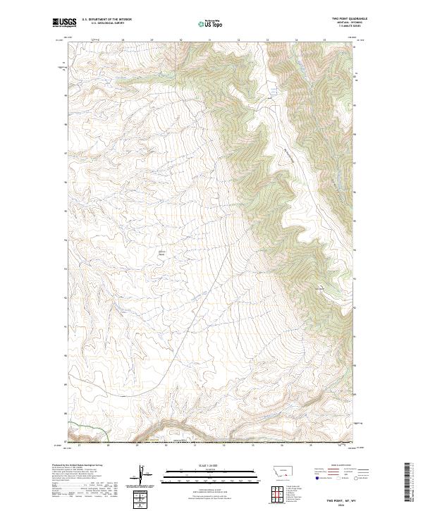 Two Point, MT-WY — USGS 7.5-minute topo (2024)