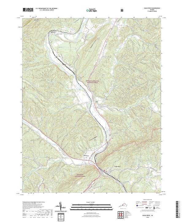 Eagle Rock, VA — USGS 7.5-minute topo (2022)