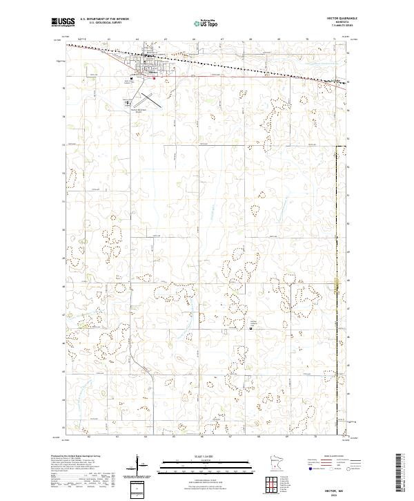 Hector, MN — USGS 7.5-minute topo (2022)