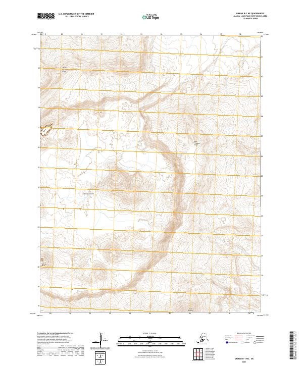 Umnak B-1 NE, AK — USGS 7.5-minute topo (2021)
